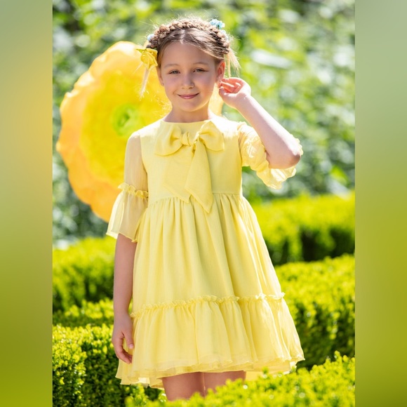 NWT Patachou Yellow Party Dress - Picture 1 of 3